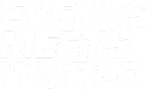 Event Meets World White Logo